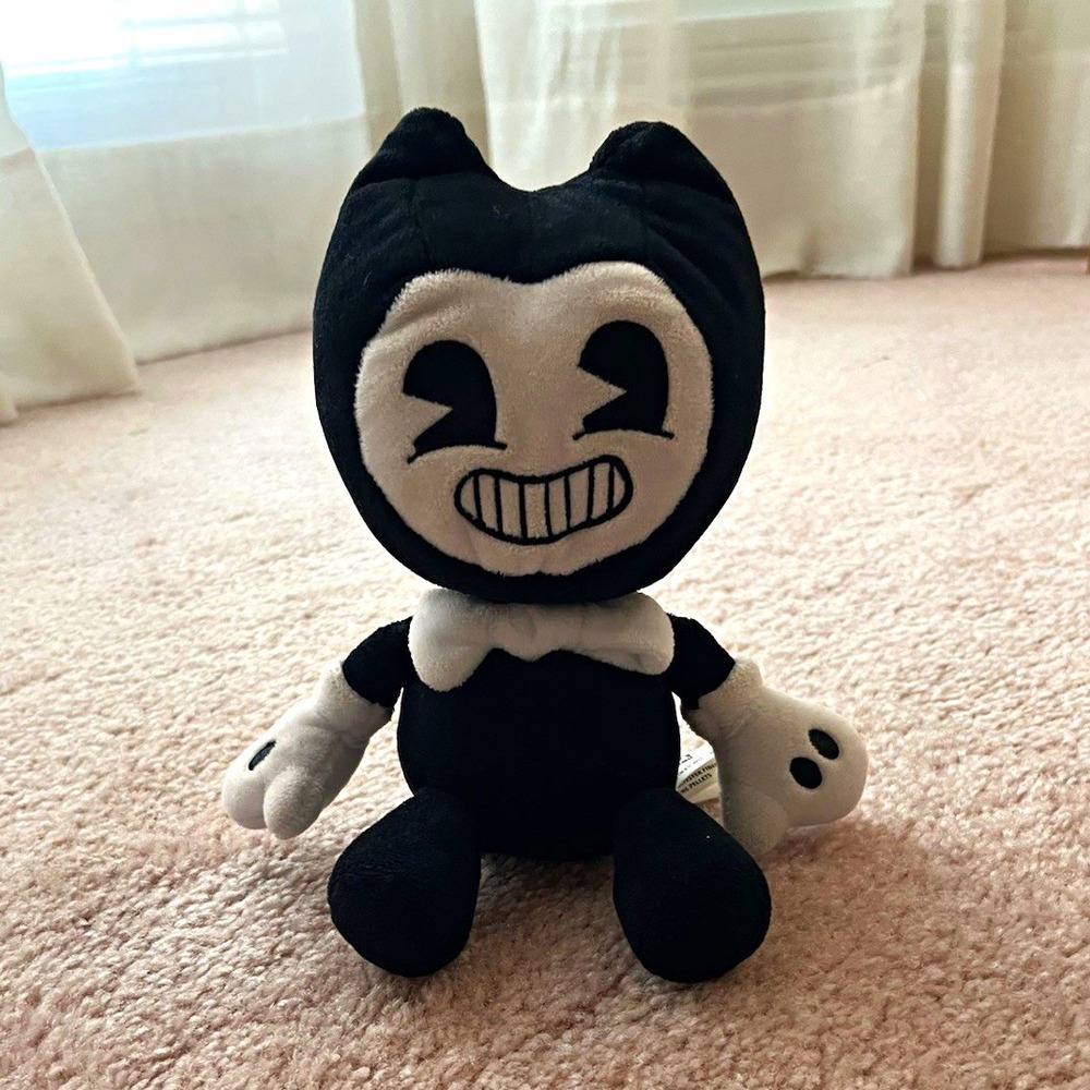 Bendy and the Ink Machine Bendy Plush Stuffed Animal Black White Polyester 2017